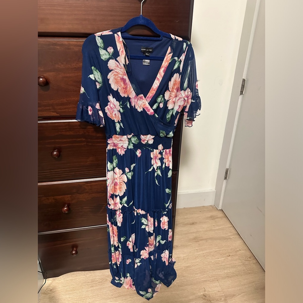 Floral Navy Dress